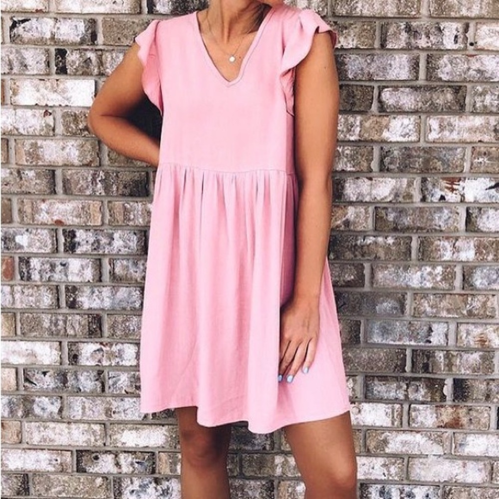 Soft light pink dress